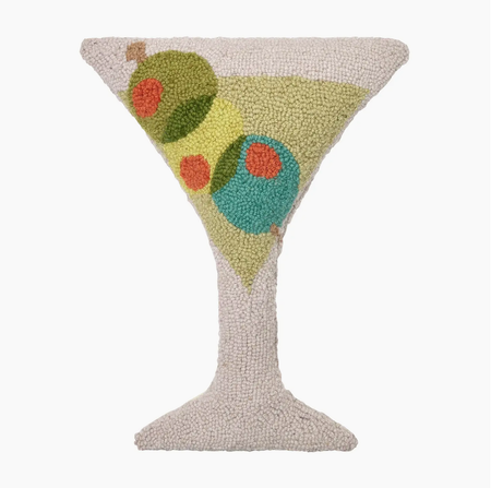 Martini Glass Pillow