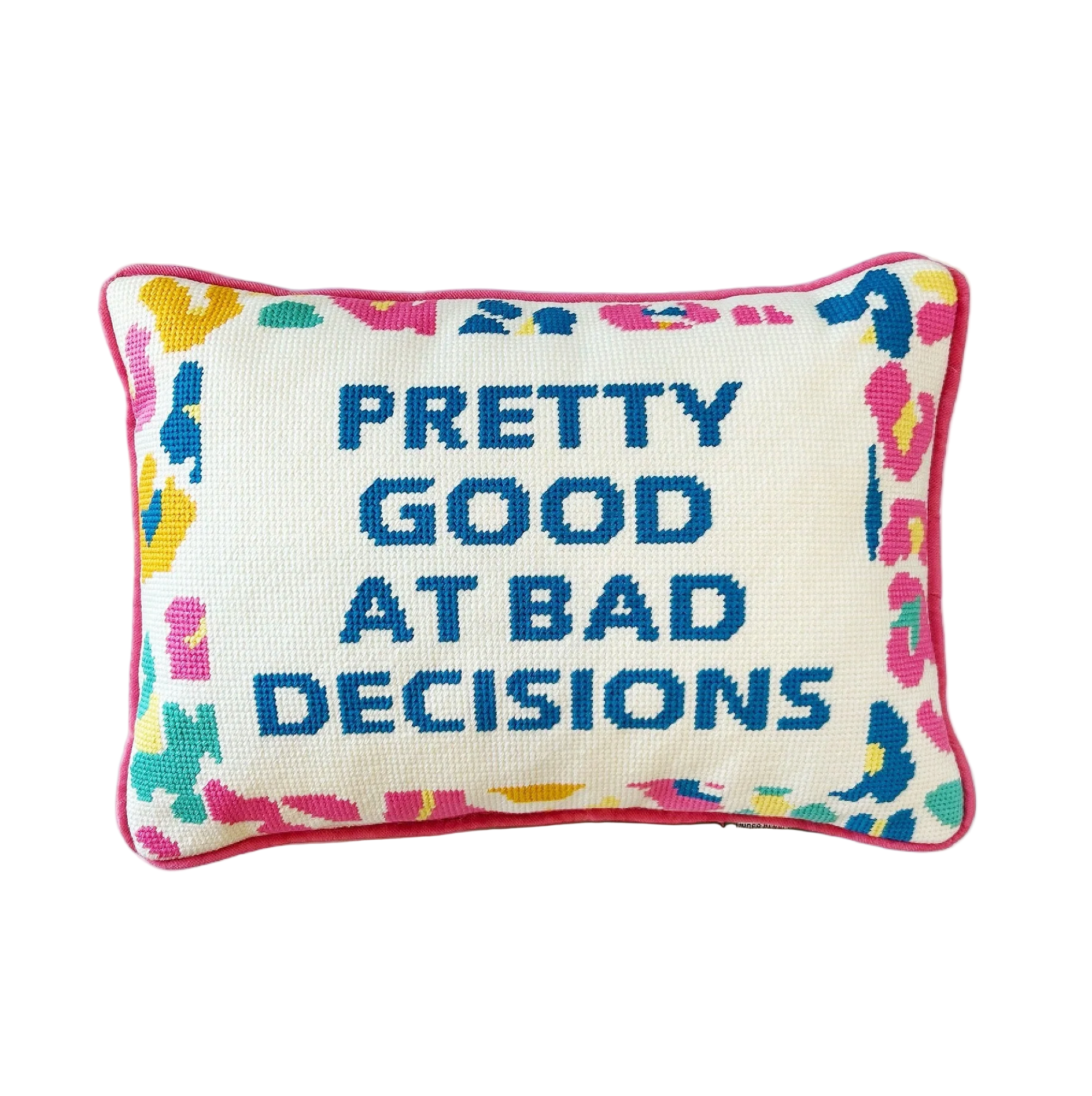 Pretty Good Embroidered Pillow