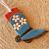 Ceramic Western Boot Ornaments