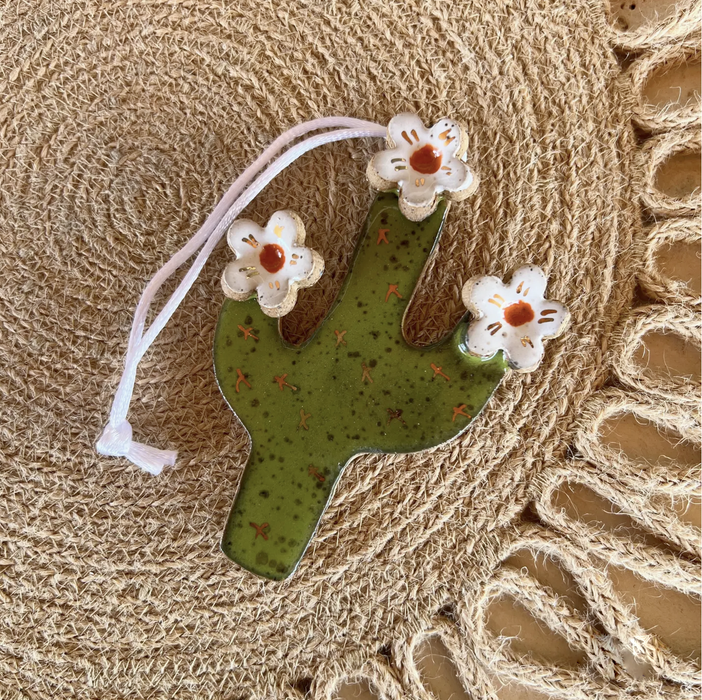 Saguaro Blossom Ceramic Ornaments