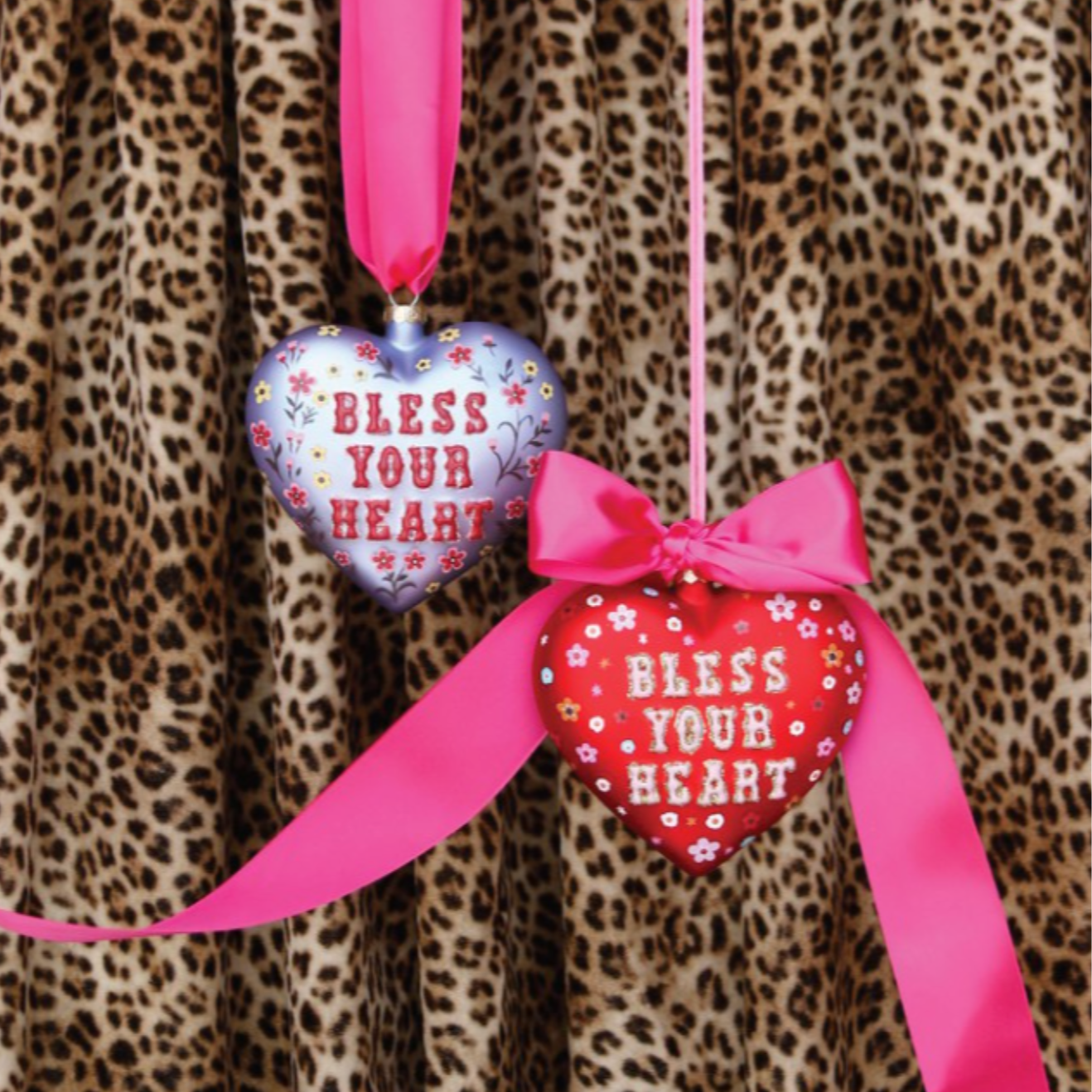 Bless Your Heart Glass Ornament