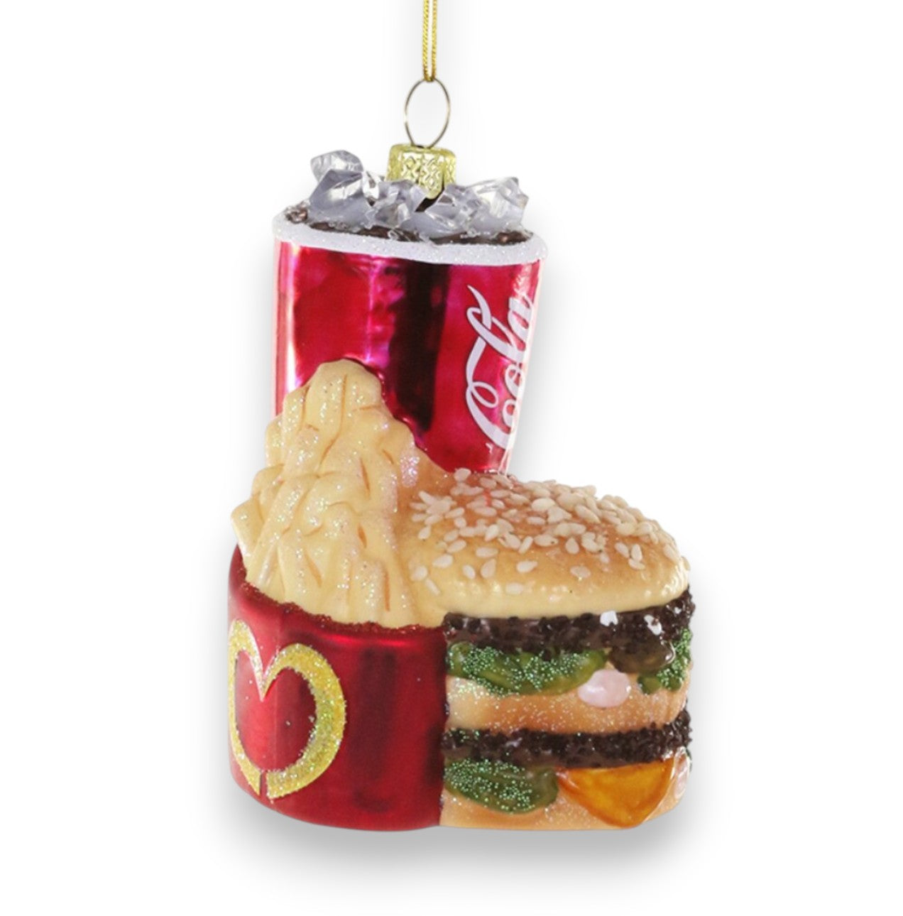 Fast Food Glass Ornament
