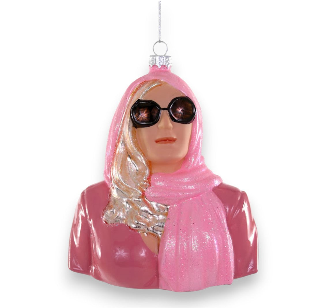 Jennifer Coolidge Glass Ornament