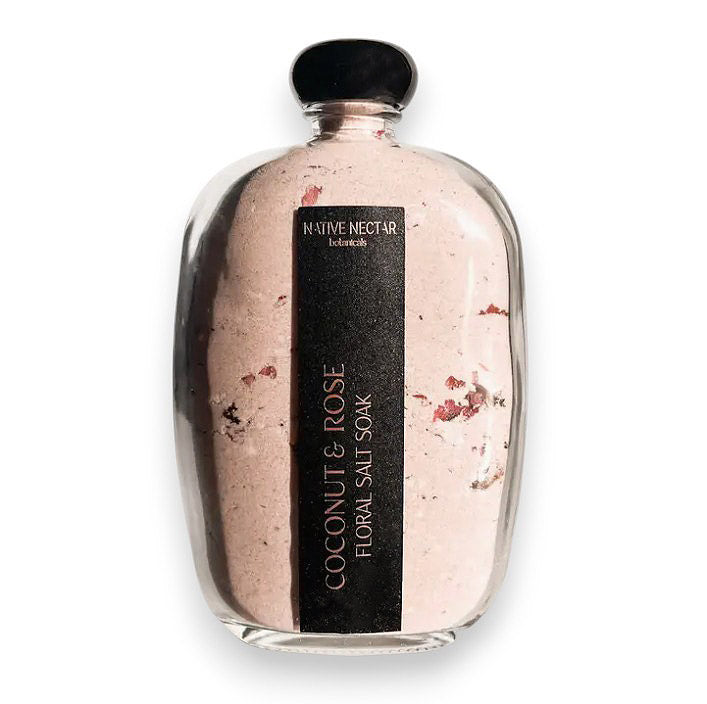 Coconut & Rose Floral Salt Soak