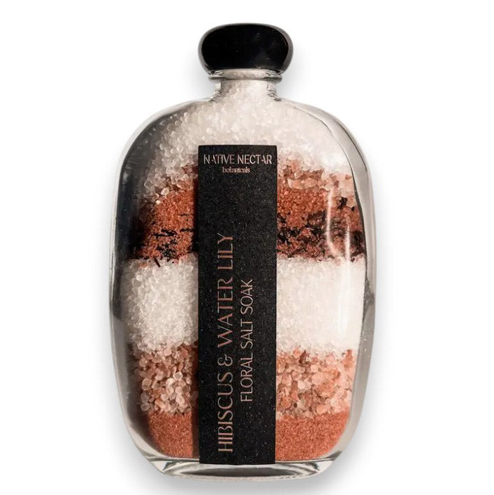 Hibiscus & Waterlily Floral Salt Soak