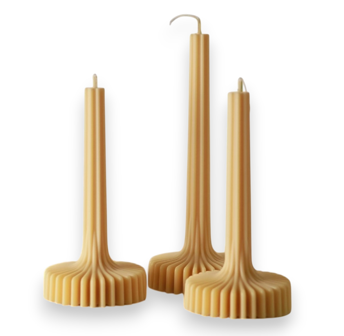 Large Stripe Vase Column Candle - Pillar