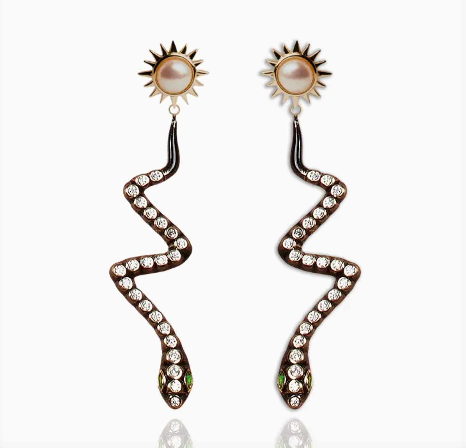 Solar Serpent Earrings