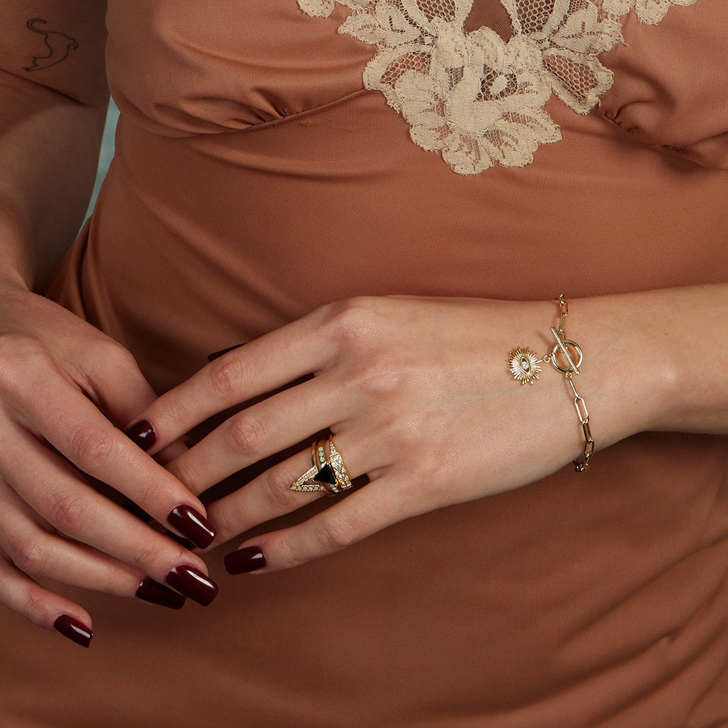 Black Mountain Opal + Onyx Ring