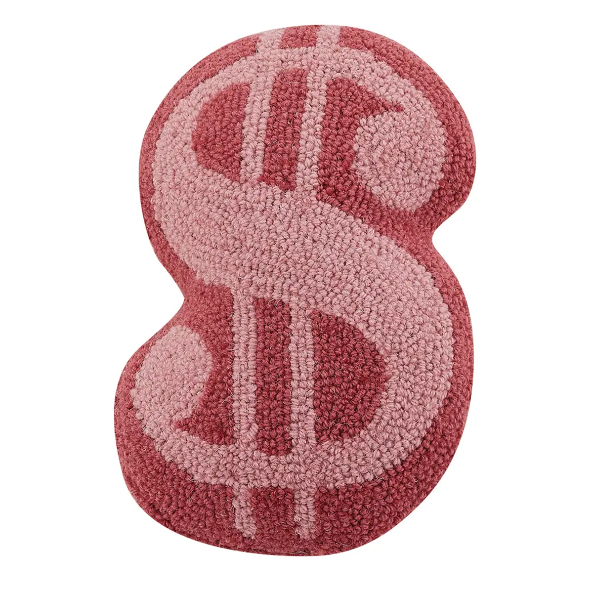 Dollar Sign Shaped Hook Pillow