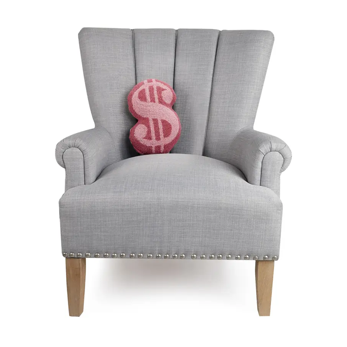 Dollar Sign Shaped Hook Pillow