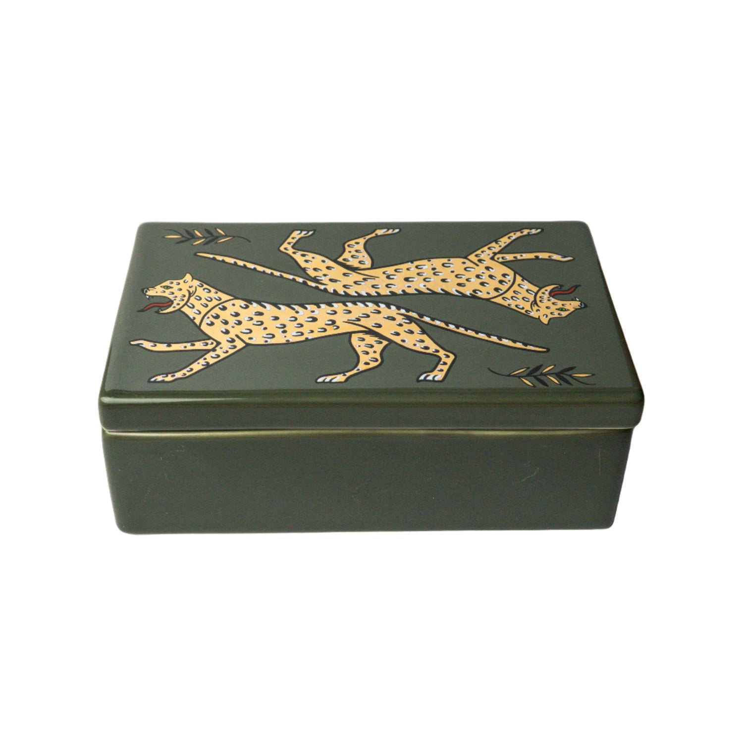 Duo Leopard Ceramic Box