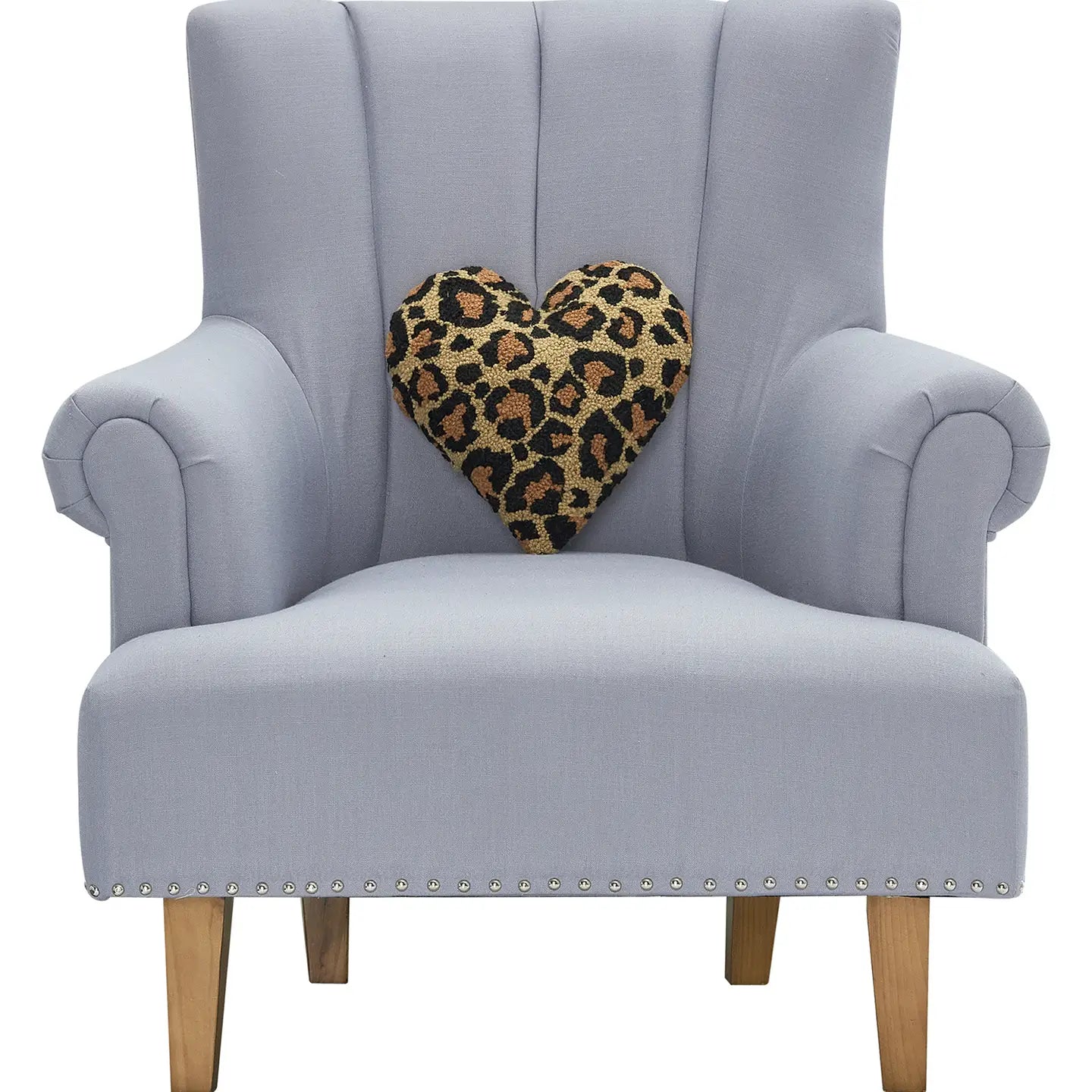 Shaped Leopard Heart Hook Pillow