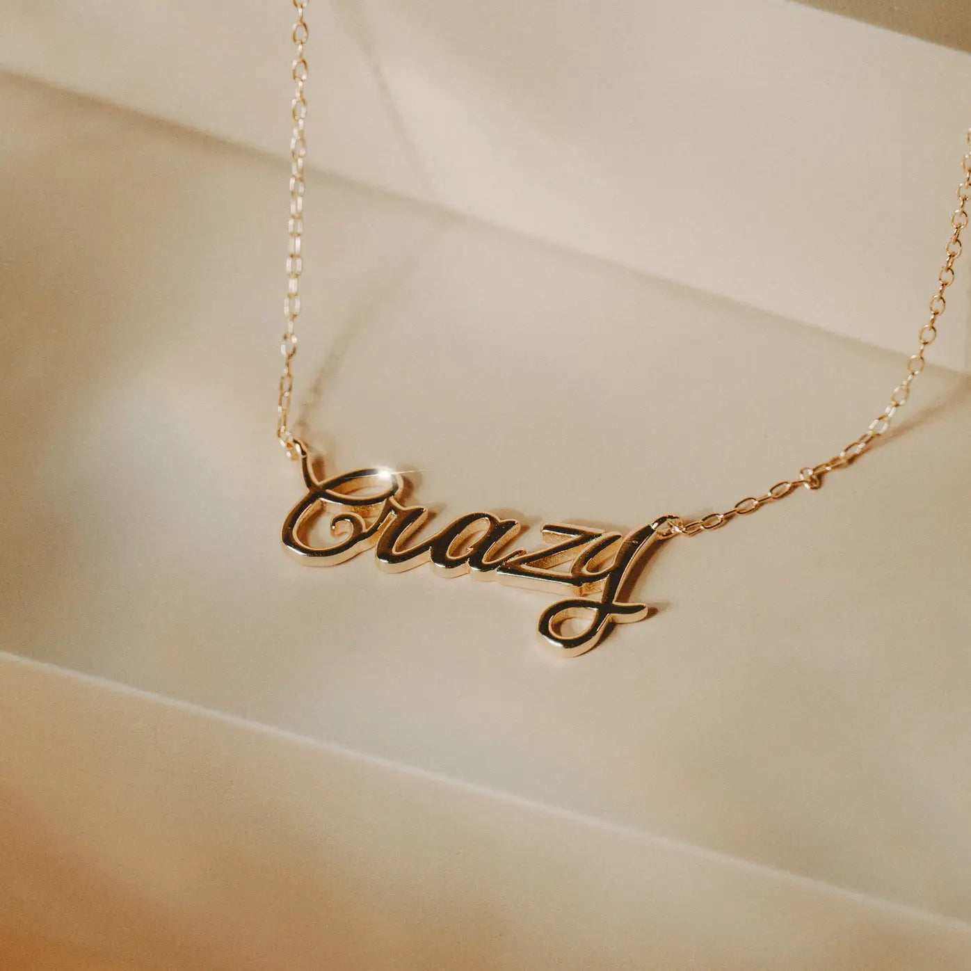 Crazy Script Necklace