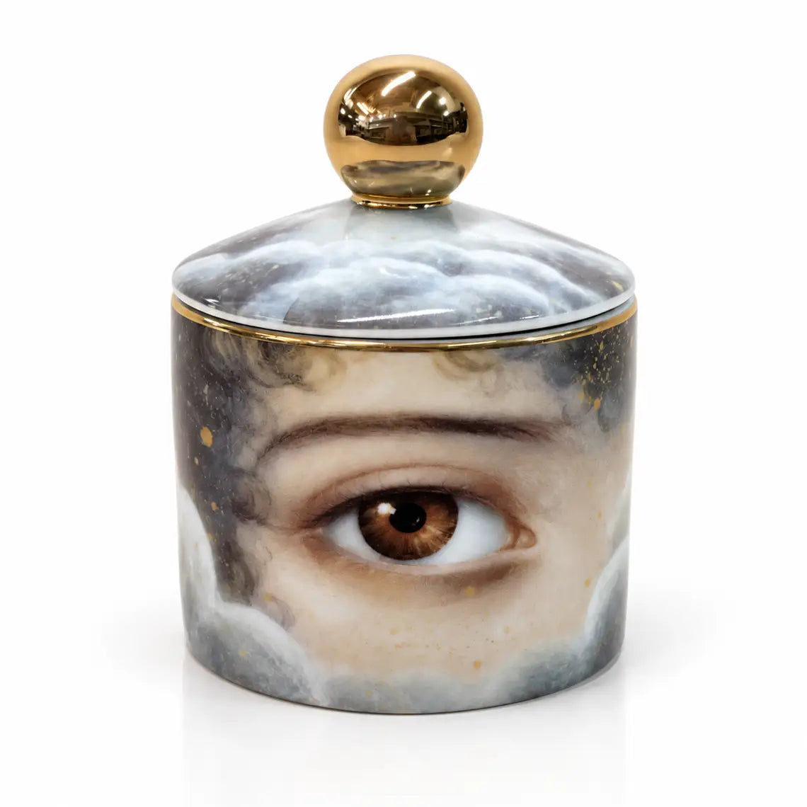 Ceramic Lidded Jar -Stardust Eye