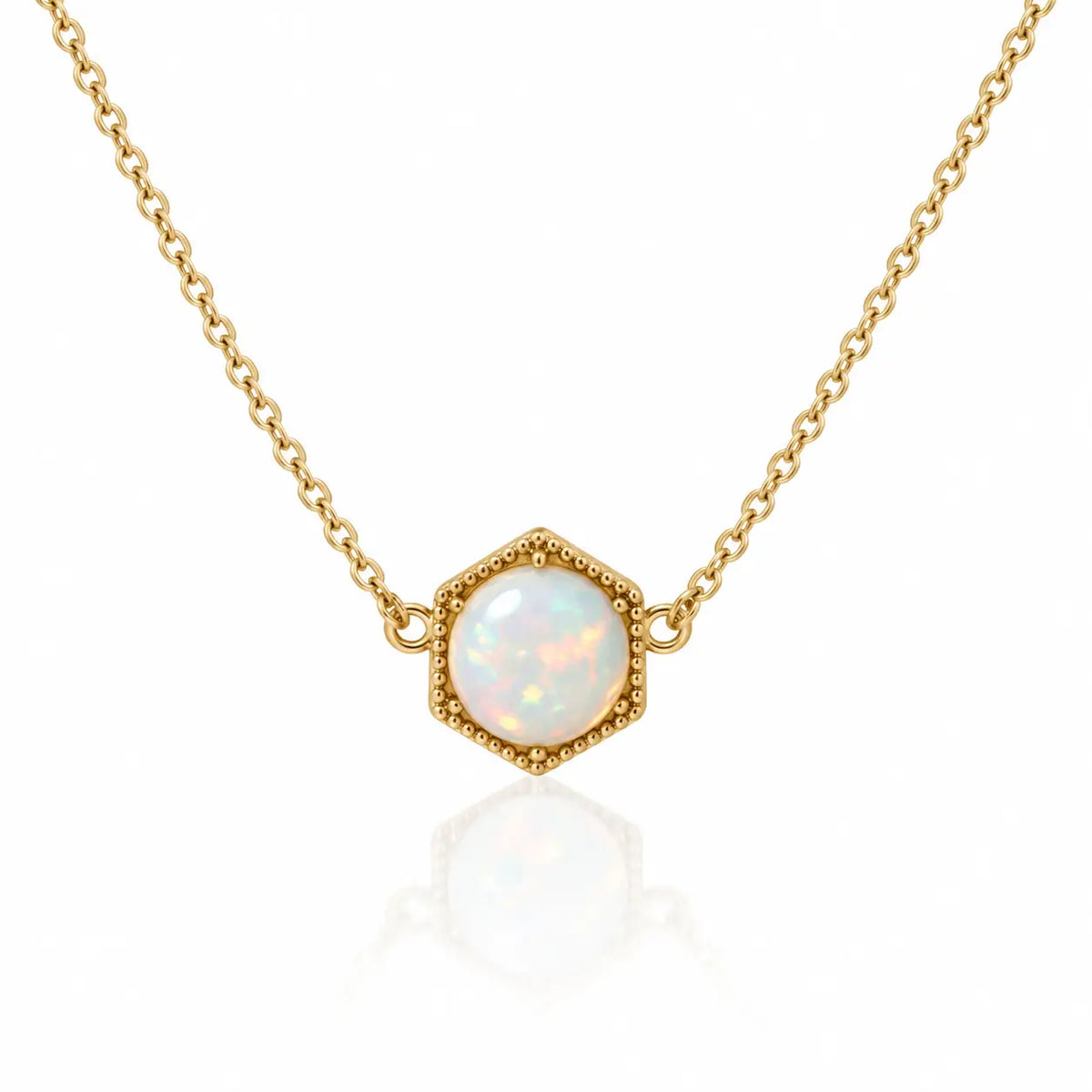 Hexa Necklace Opal