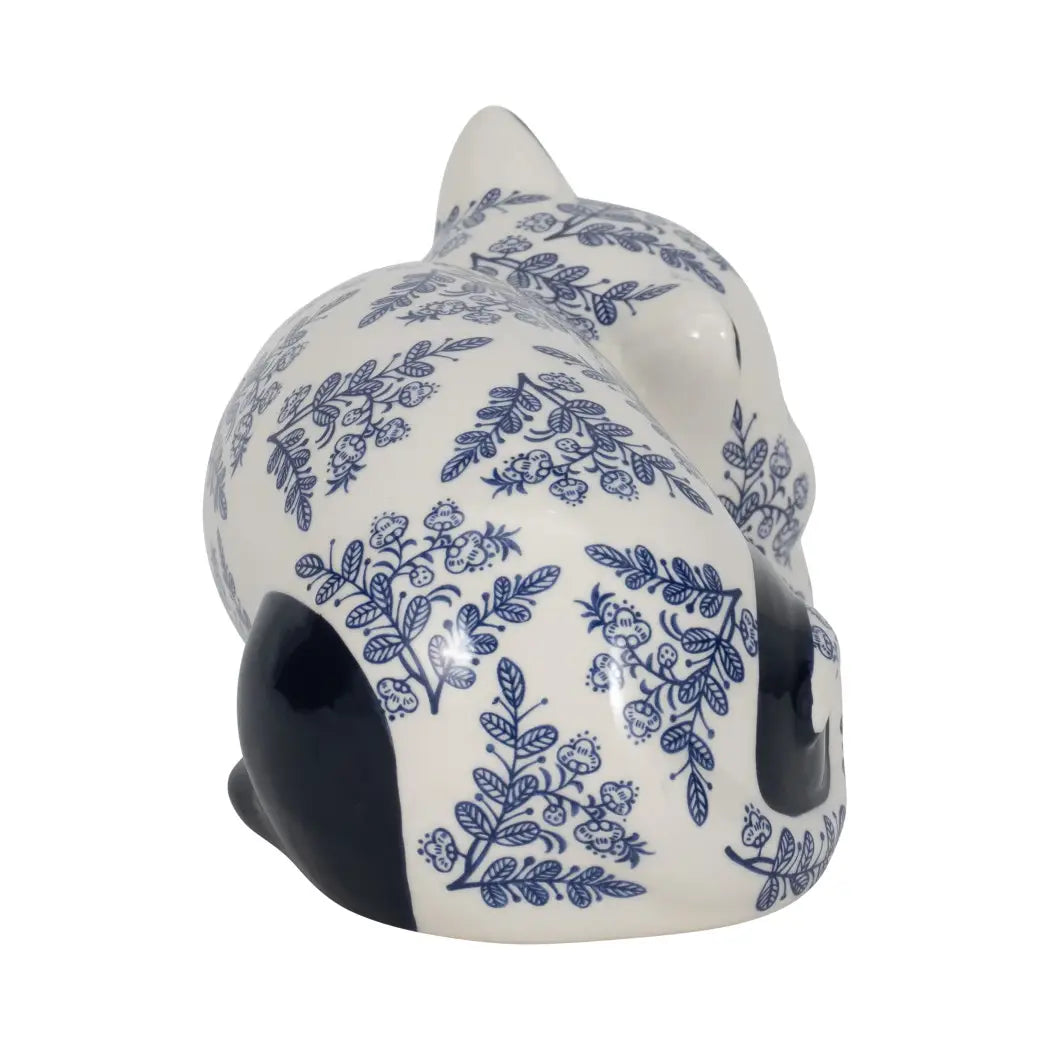 Chinoiserie Sleeping Cat Figurine