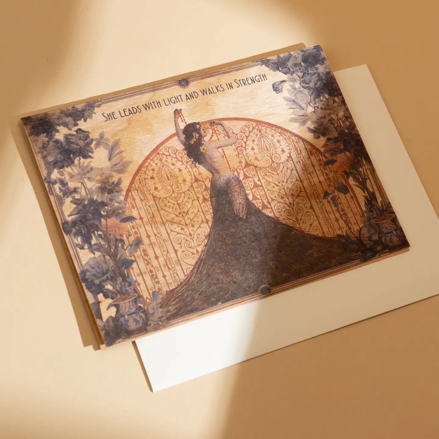 Wood Folding Card Walks in Light