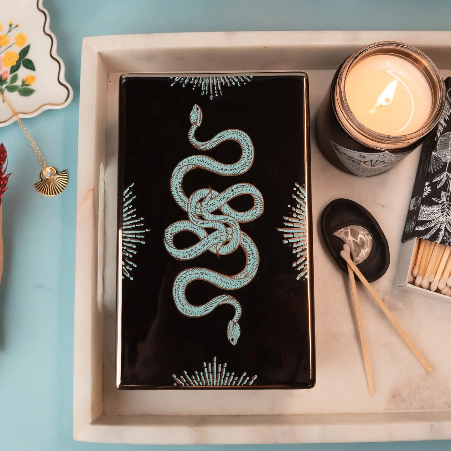 Serpents Coil Ceramic Box