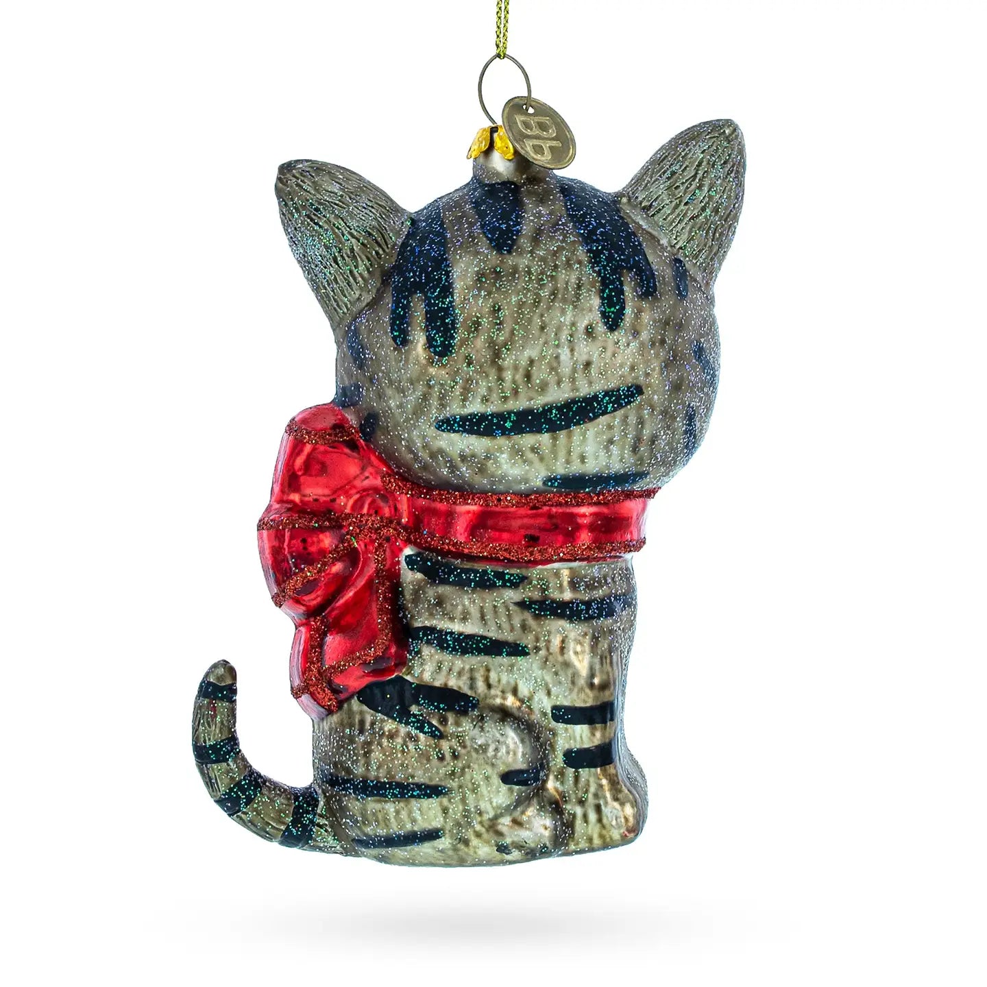 Blue-Eyed Cat Glass Ornament