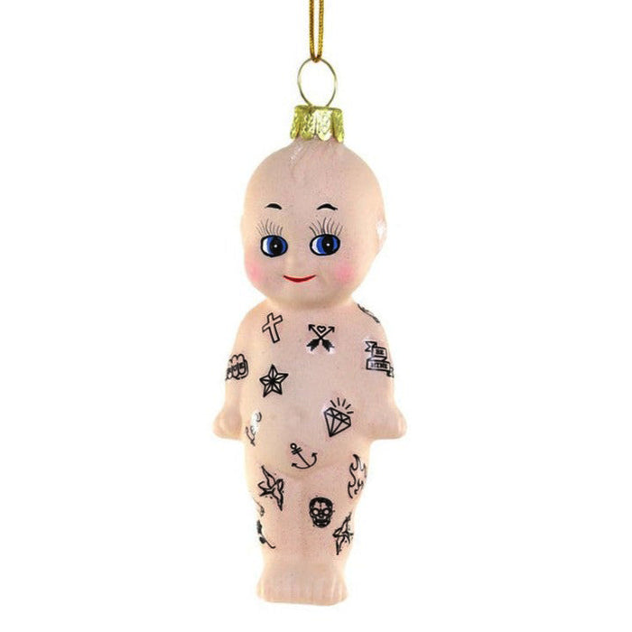 Tattooed Kewpie Doll Ornament