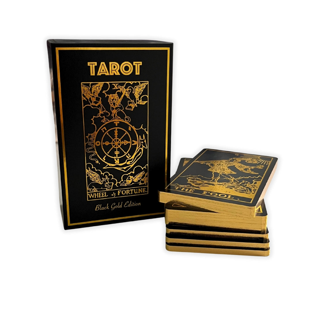 Black Gold Classic Tarot Deck And Guidebook