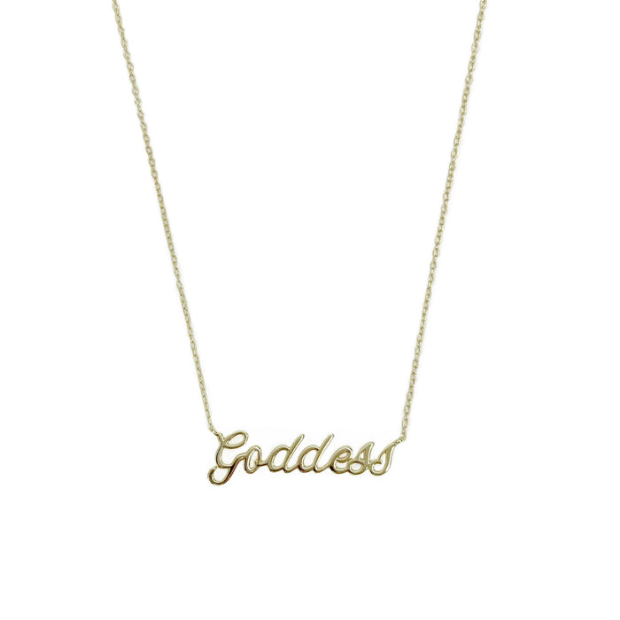 Gold Nameplate Necklaces