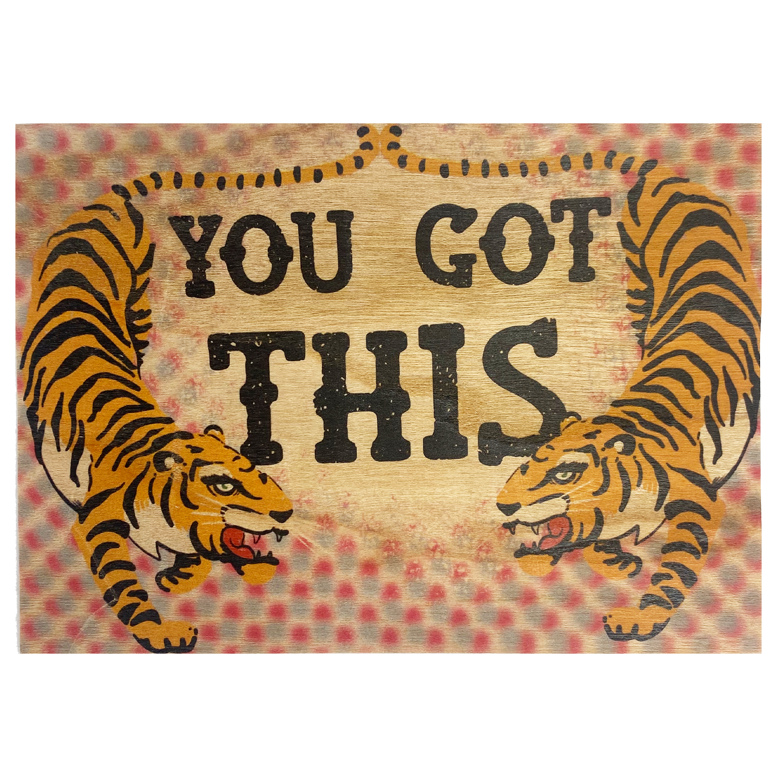 You Got This Tiger Wood Folding Card