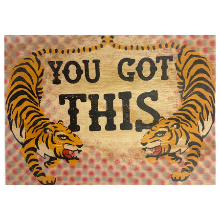 You Got This Tiger Wood Folding Card