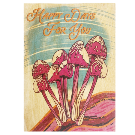 Happy Days For You Wood Folding Card