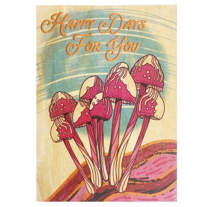 Happy Days For You Wood Folding Card