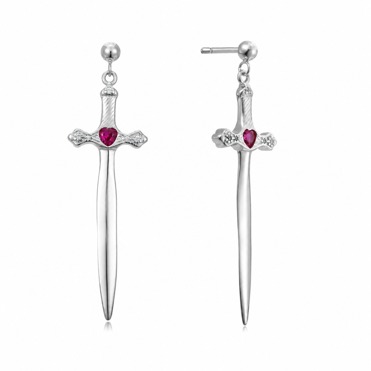 Heart & Dagger Earrings
