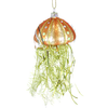 Tinsel Jellyfish Glass Ornaments