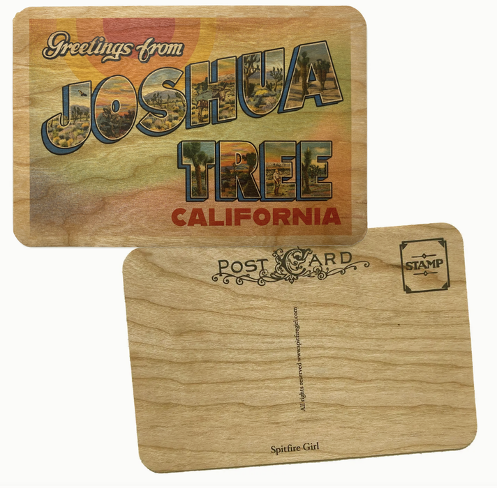 Greetings From joshua tree postcard