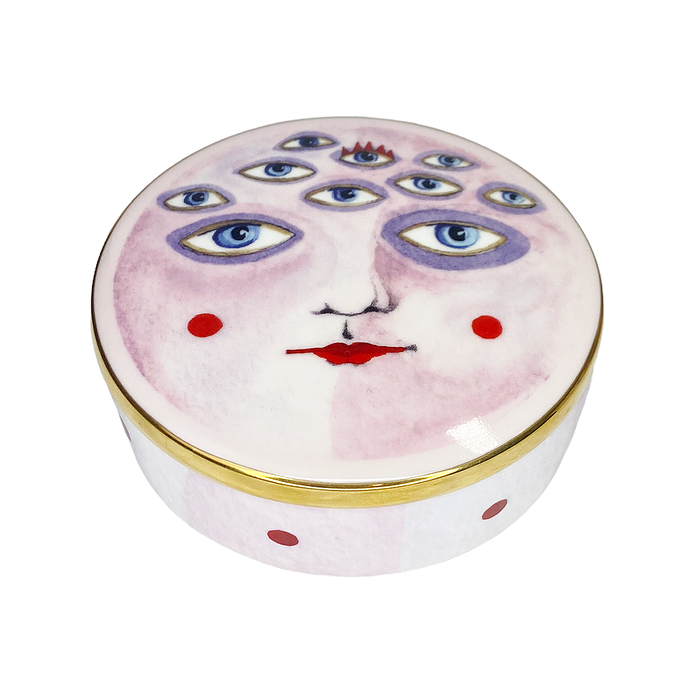 Moon Pie Ceramic Trinket Box