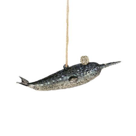 Victorian Narwhal Ornament