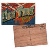 Greetings From new york Wood Postcard 