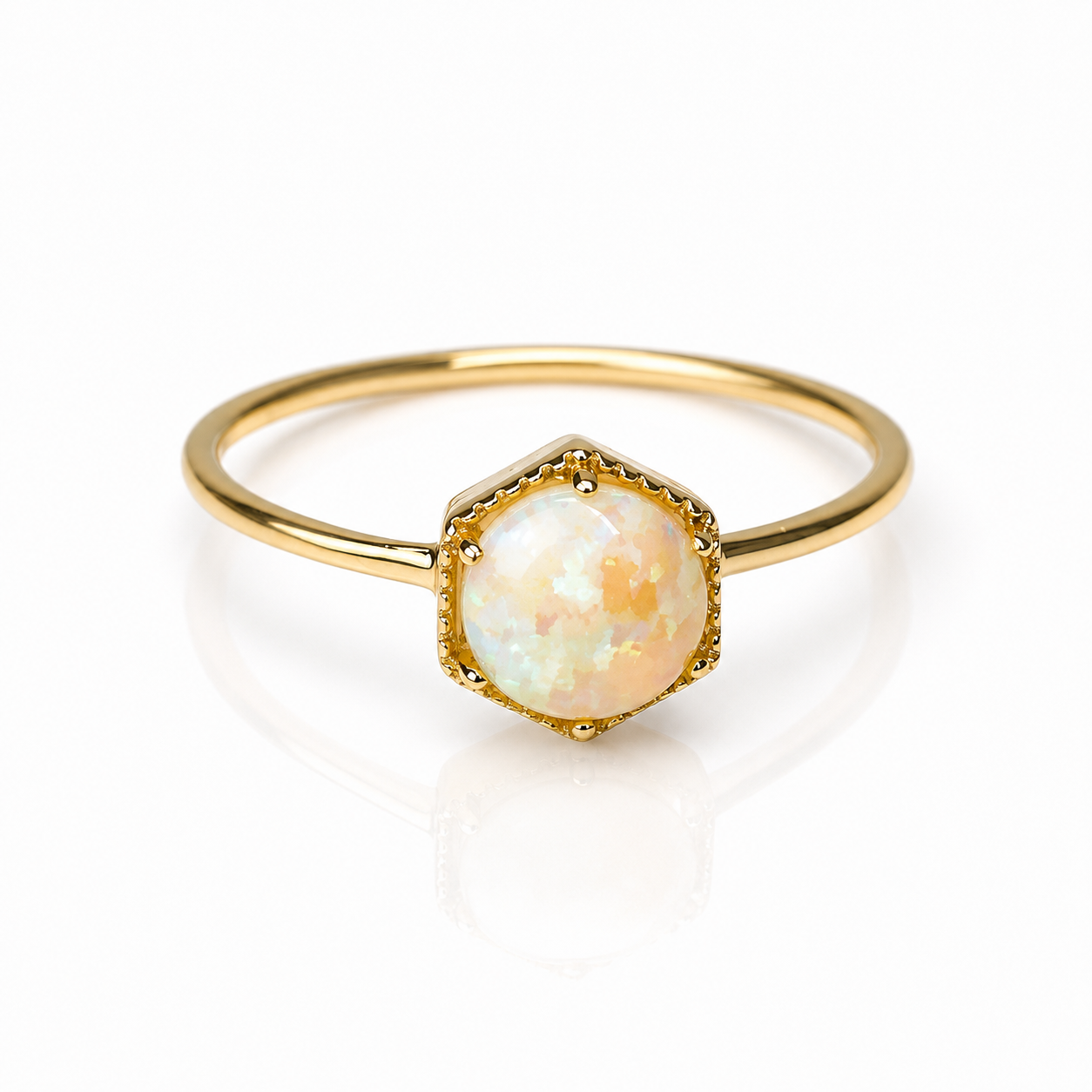 Hexa Opal Ring