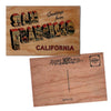 Greetings From san fransisco Wood Postcard 