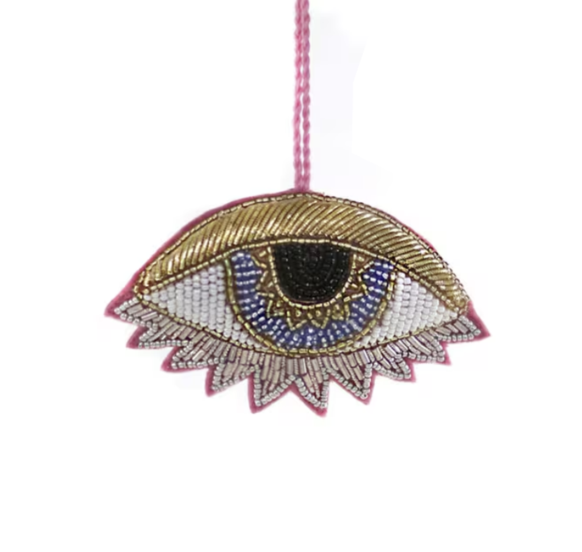 beaded eye ornament