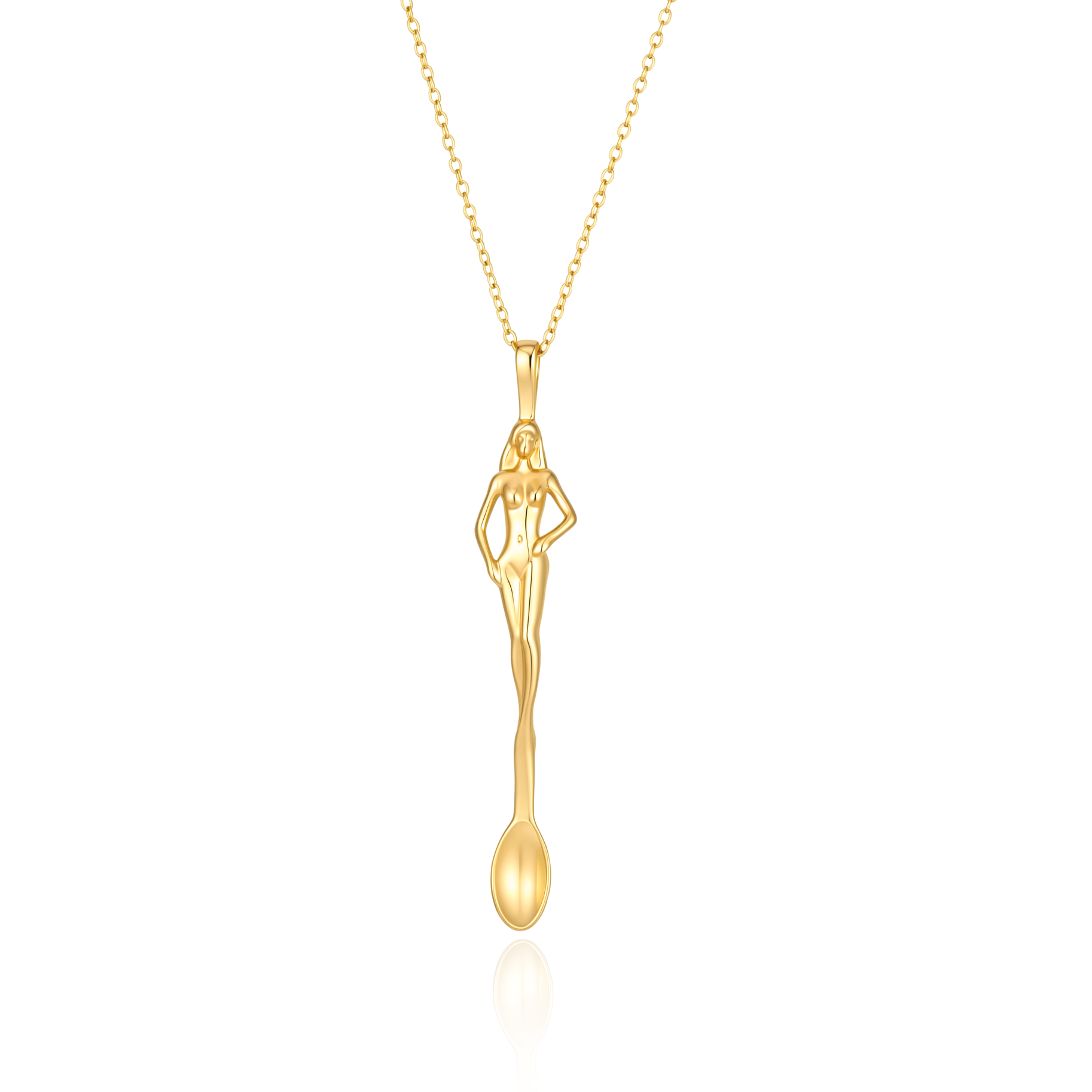 Siren Spoon Pendant Necklace