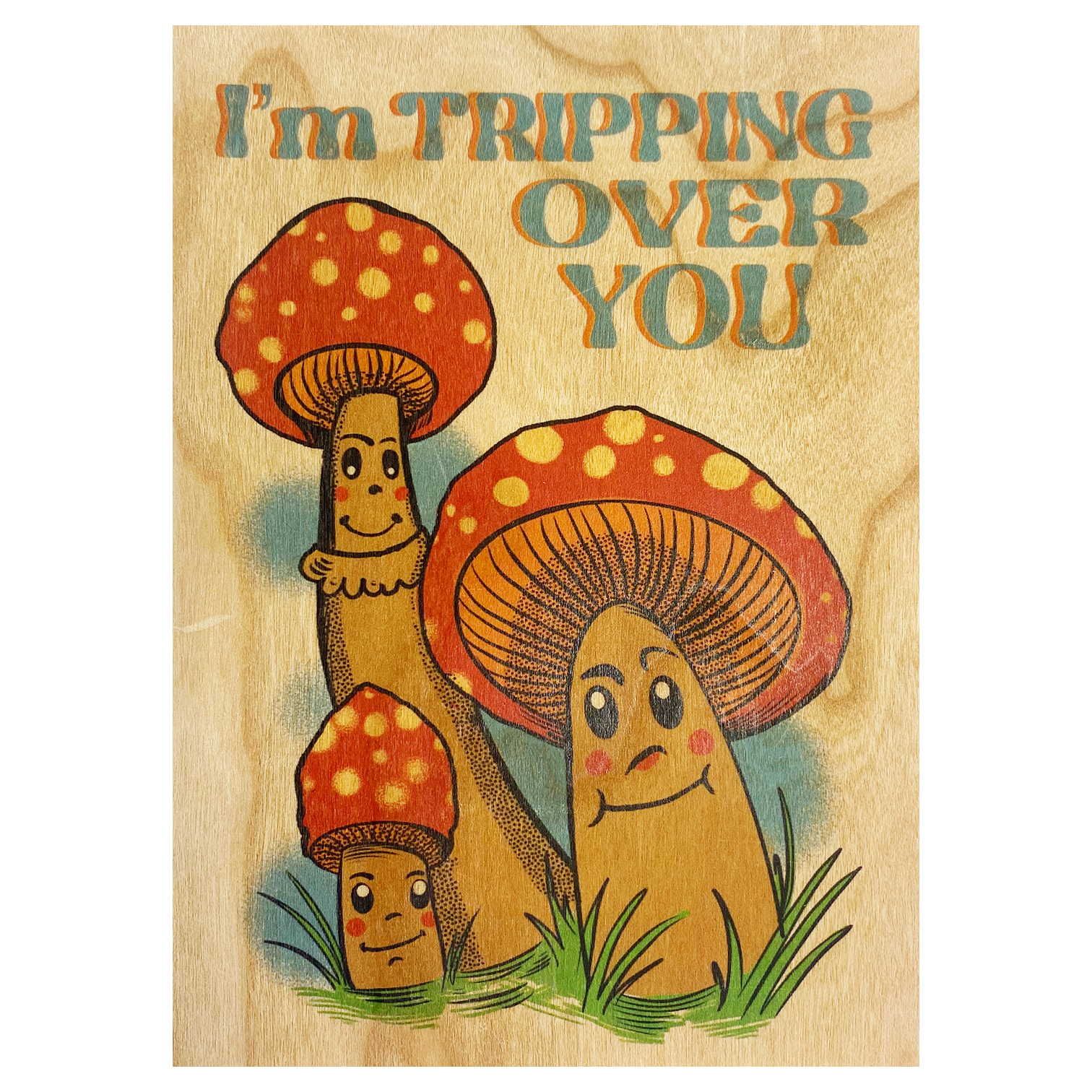 Trippin Over You Wood Folding Card