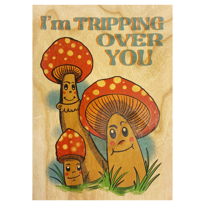 Trippin Over You Wood Folding Card