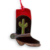Ceramic Western Boot Ornaments