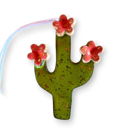 Saguaro Blossom Ceramic Ornaments