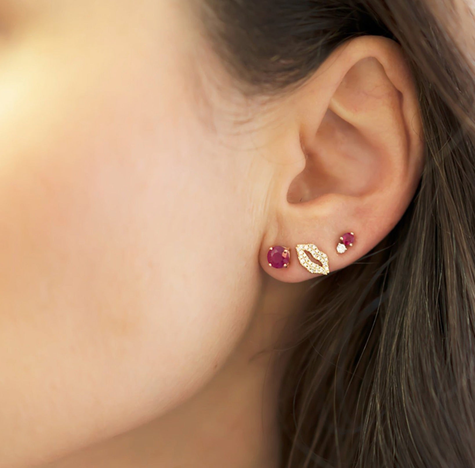 Pop Sugar Lip Stud Earrings
