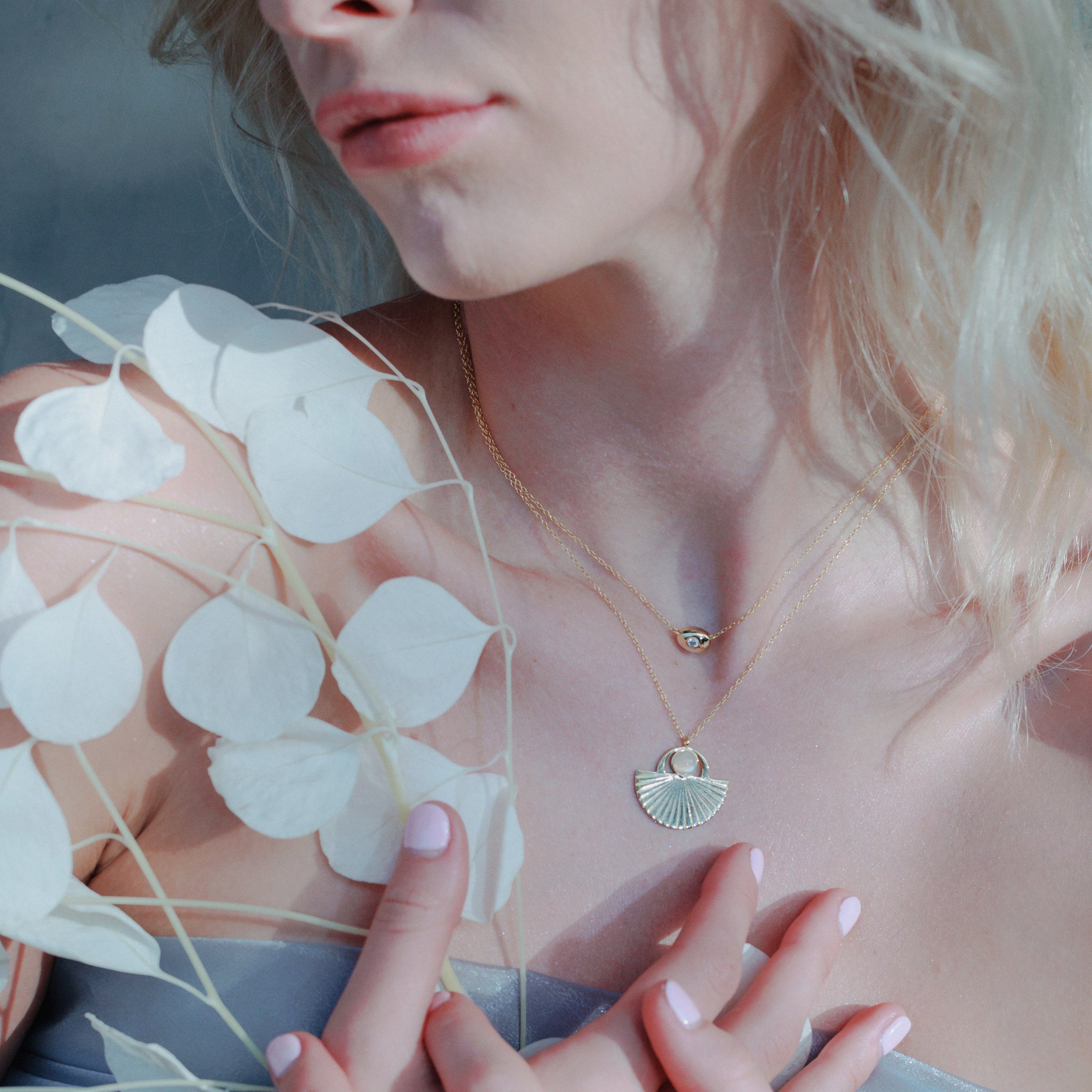 Golden Hour Moonstone Necklace