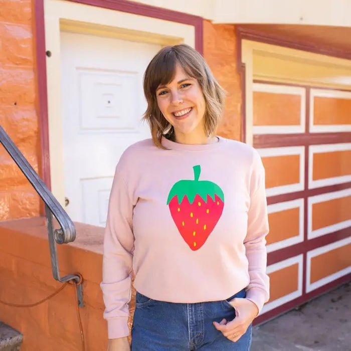 Pink Strawberry Pullover
