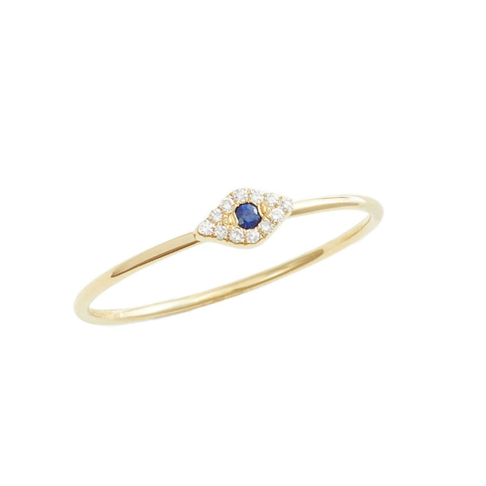 Protection Eye Blue Stone Ring