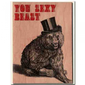 You Sexy Beast Wood Card SPITFIRE GIRL