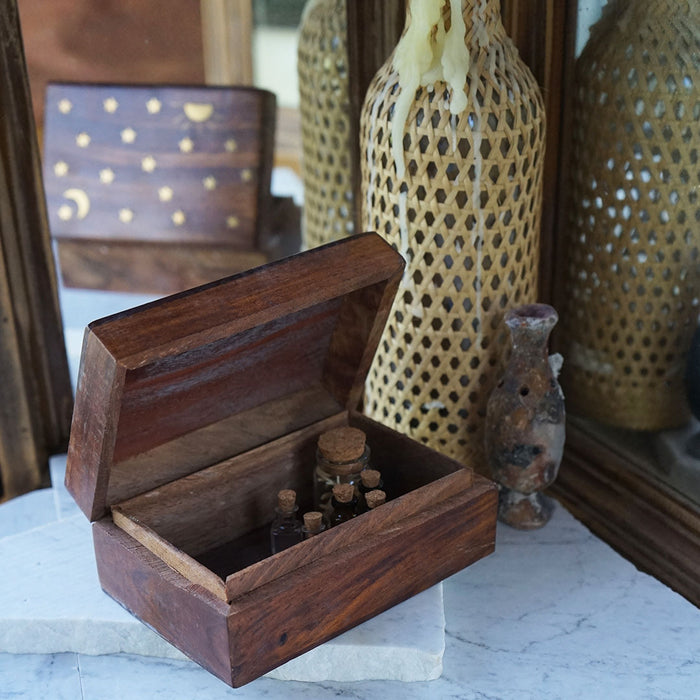 Sun And Stars Wood Box